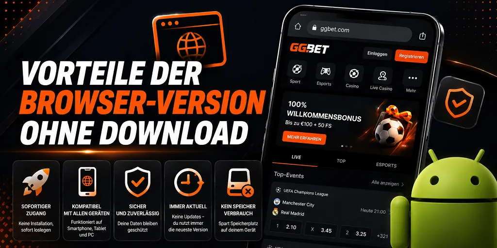 Vorteile der Browser-Version ohne Download